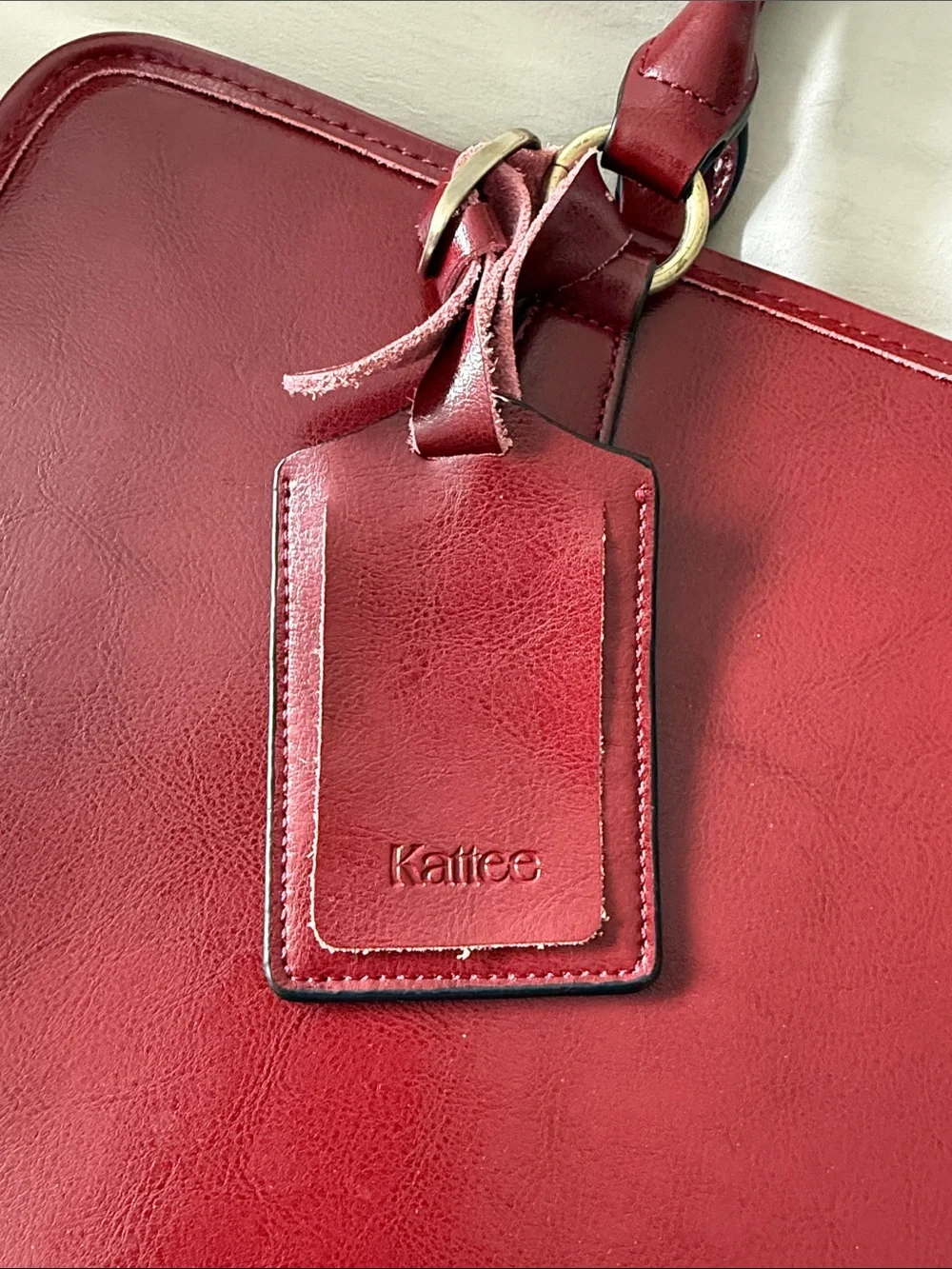 Kattee Women’s Genuine Leather Laptop Bag